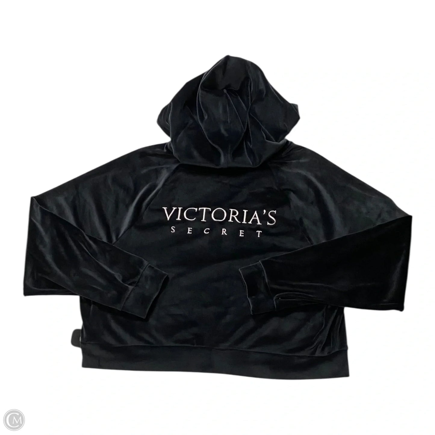 Sweatshirt Hoodie By Victorias Secret In Black, Size: L