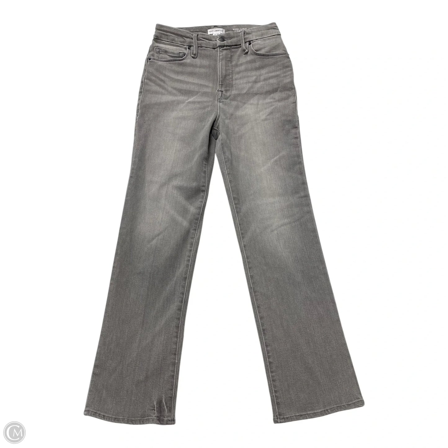 Jeans Straight By Good American In Grey, Size: 4