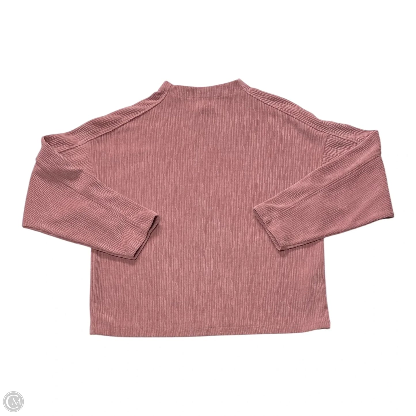 Top Long Sleeve By Madewell In Pink, Size: M