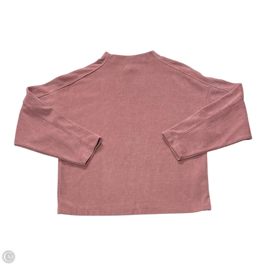 Top Long Sleeve By Madewell In Pink, Size: M