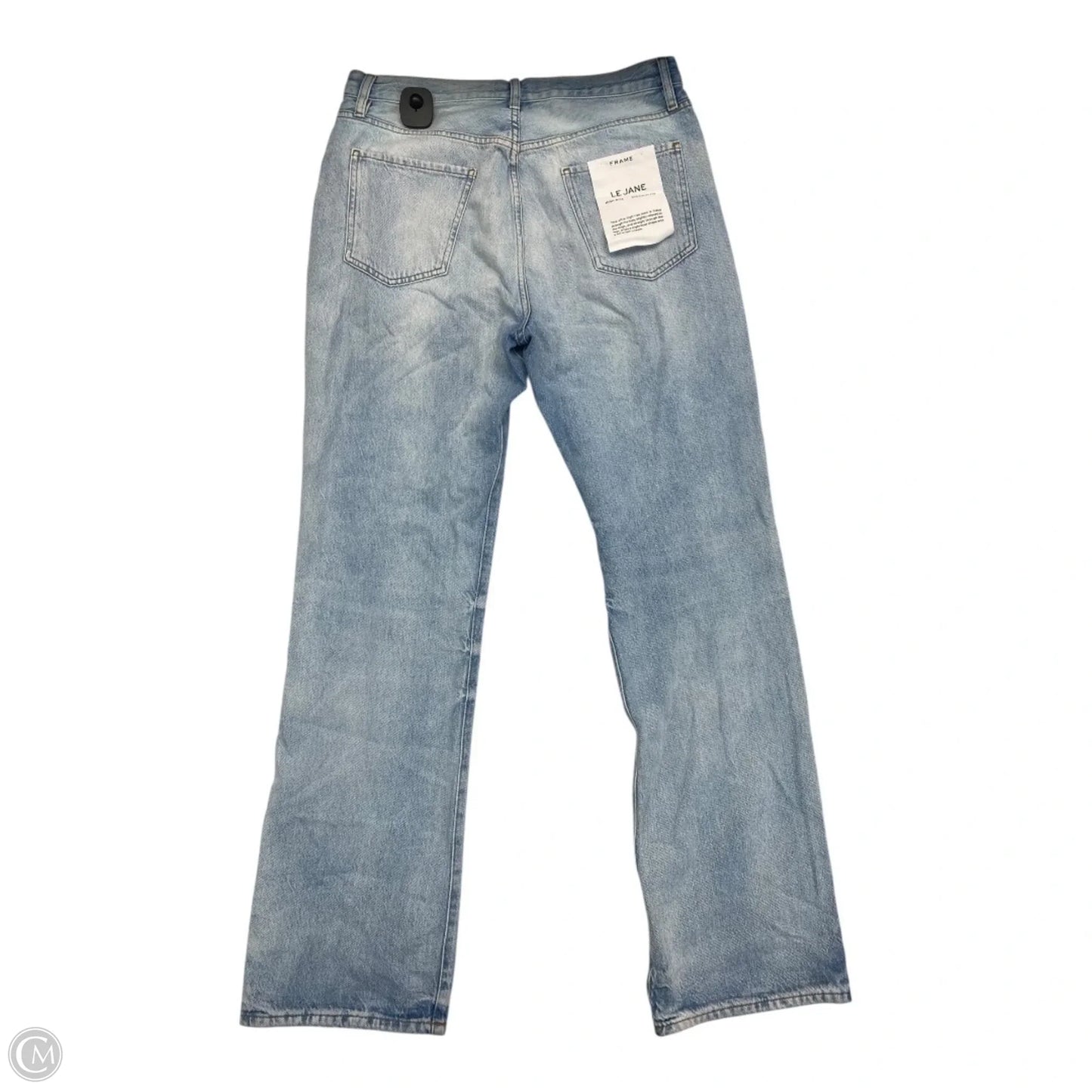 Jeans Wide Leg By Frame In Blue Denim, Size: 12