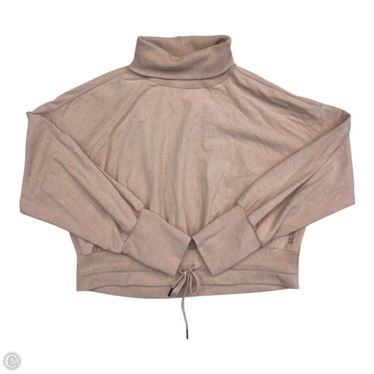 Athletic Top Long Sleeve Collar By Sweaty Betty In Pink, Size: 14