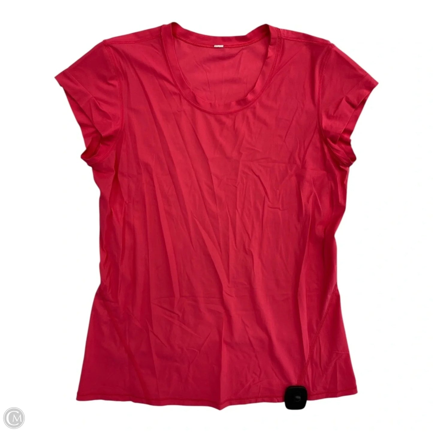 Athletic Top Short Sleeve By Lululemon In Pink, Size: 6