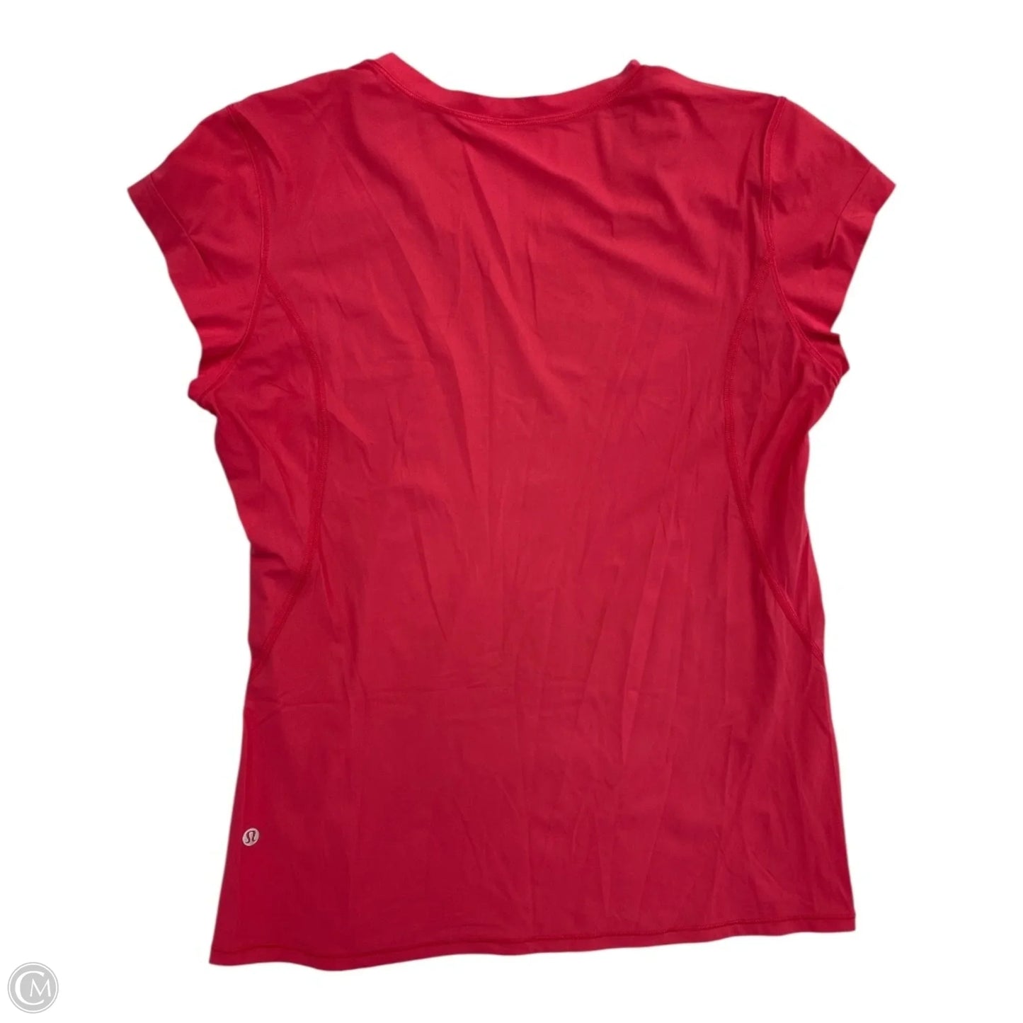 Athletic Top Short Sleeve By Lululemon In Pink, Size: 6