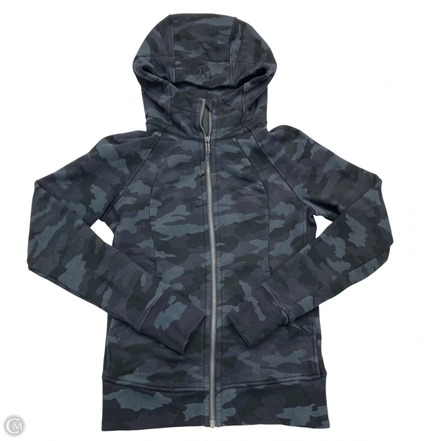 Athletic Jacket By Lululemon In Camouflage Print, Size: 8