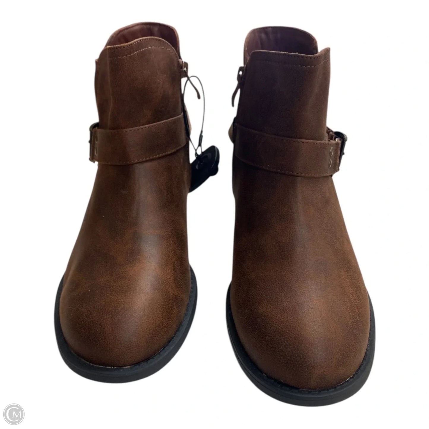 Boots Ankle Heels By LUOIKA In Brown, Size: 9.5