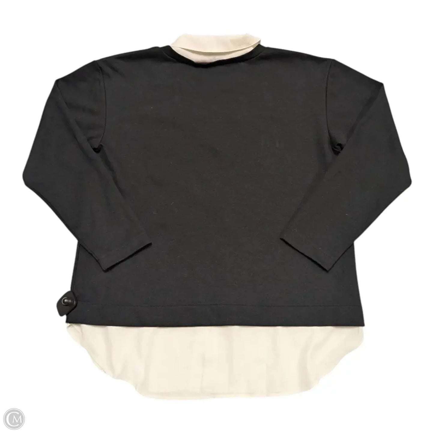 Top Long Sleeve By Ann Taylor In Black, Size: L