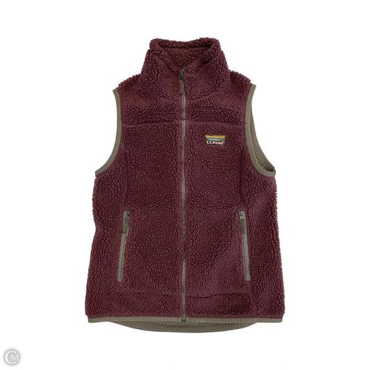 Vest Fleece By L.l. Bean In Purple, Size: Xs