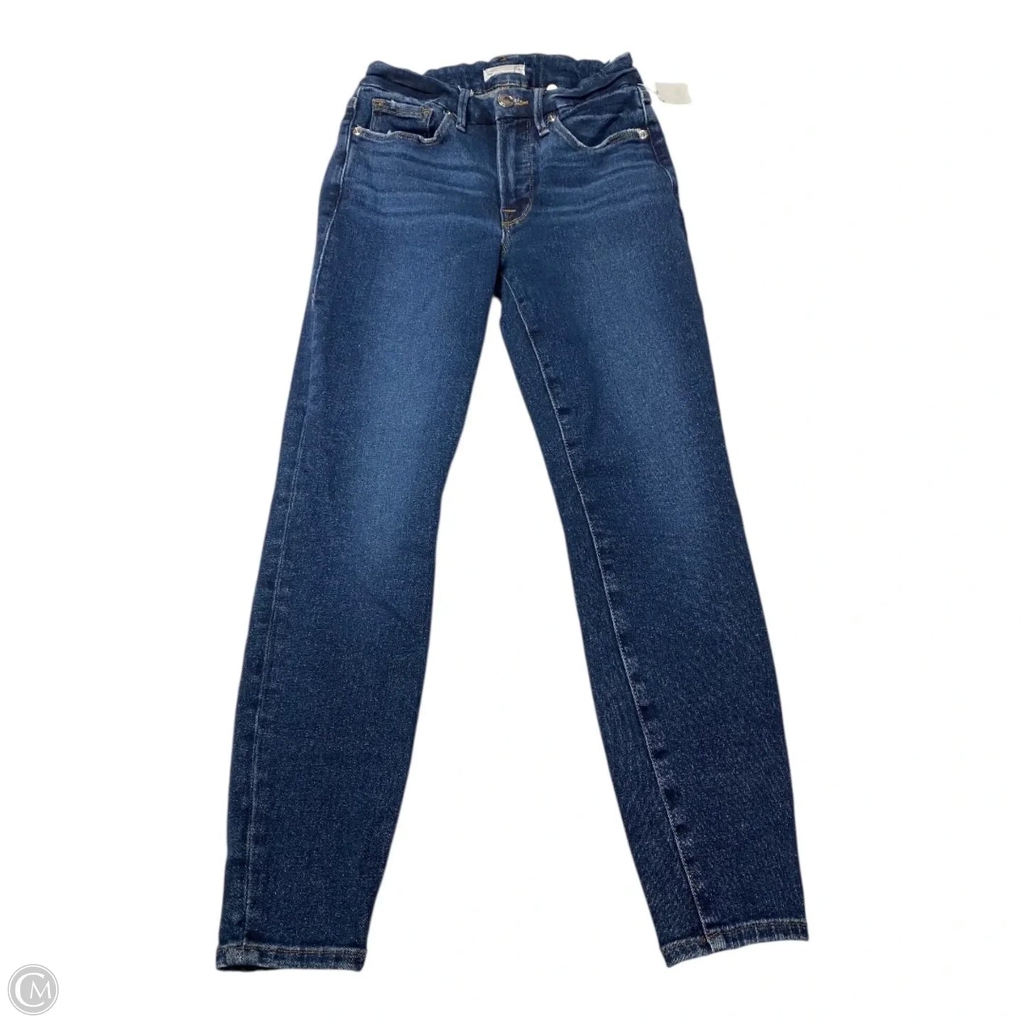 Jeans Skinny By Good American In Blue Denim, Size: 0