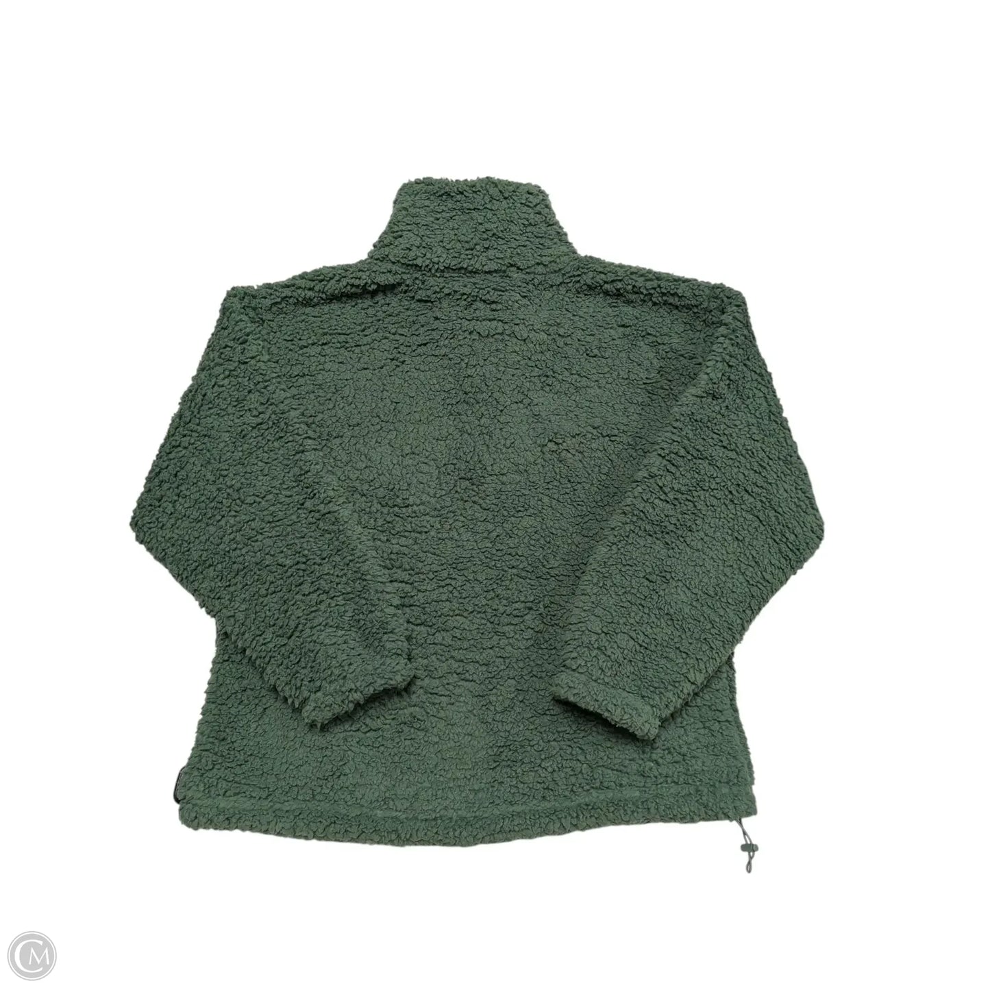 Jacket Fleece By Eddie Bauer In Green, Size: M