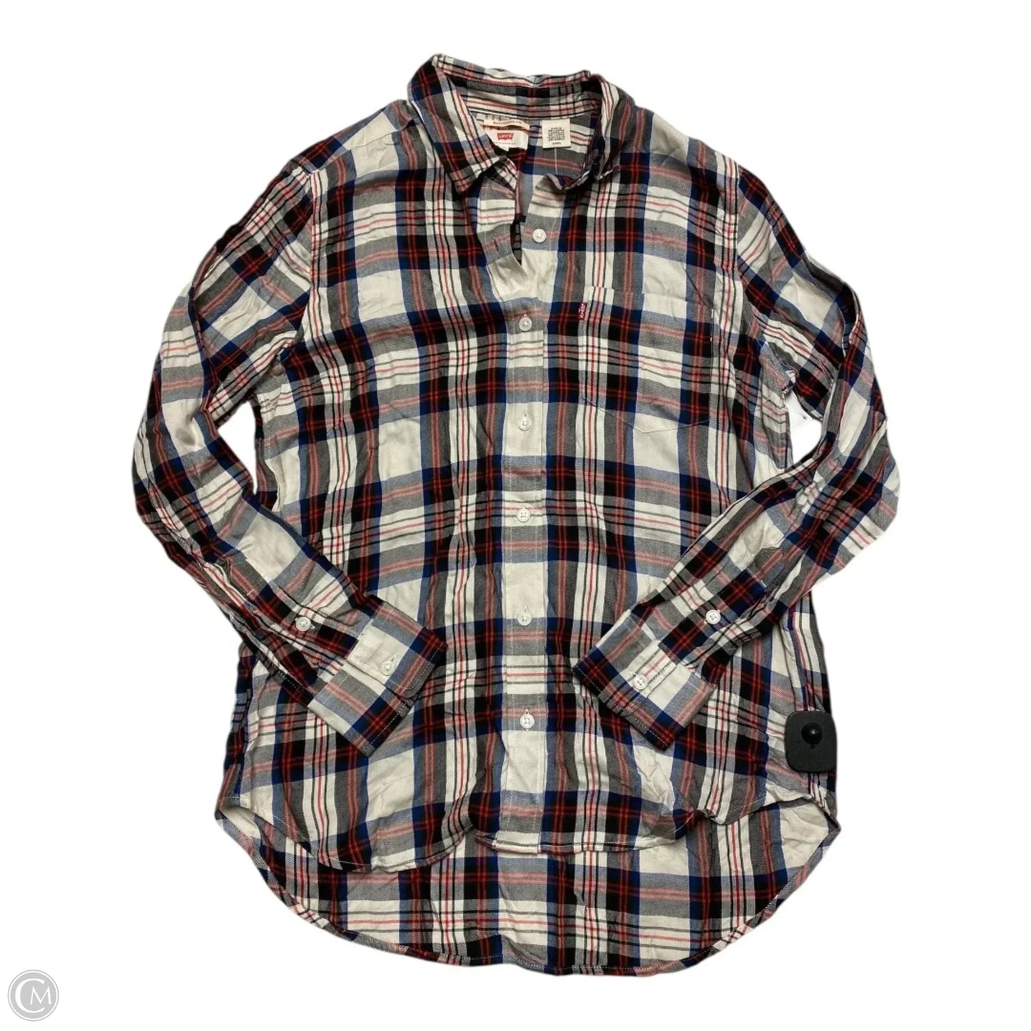 Top Long Sleeve By Levis In Multi-colored, Size: S