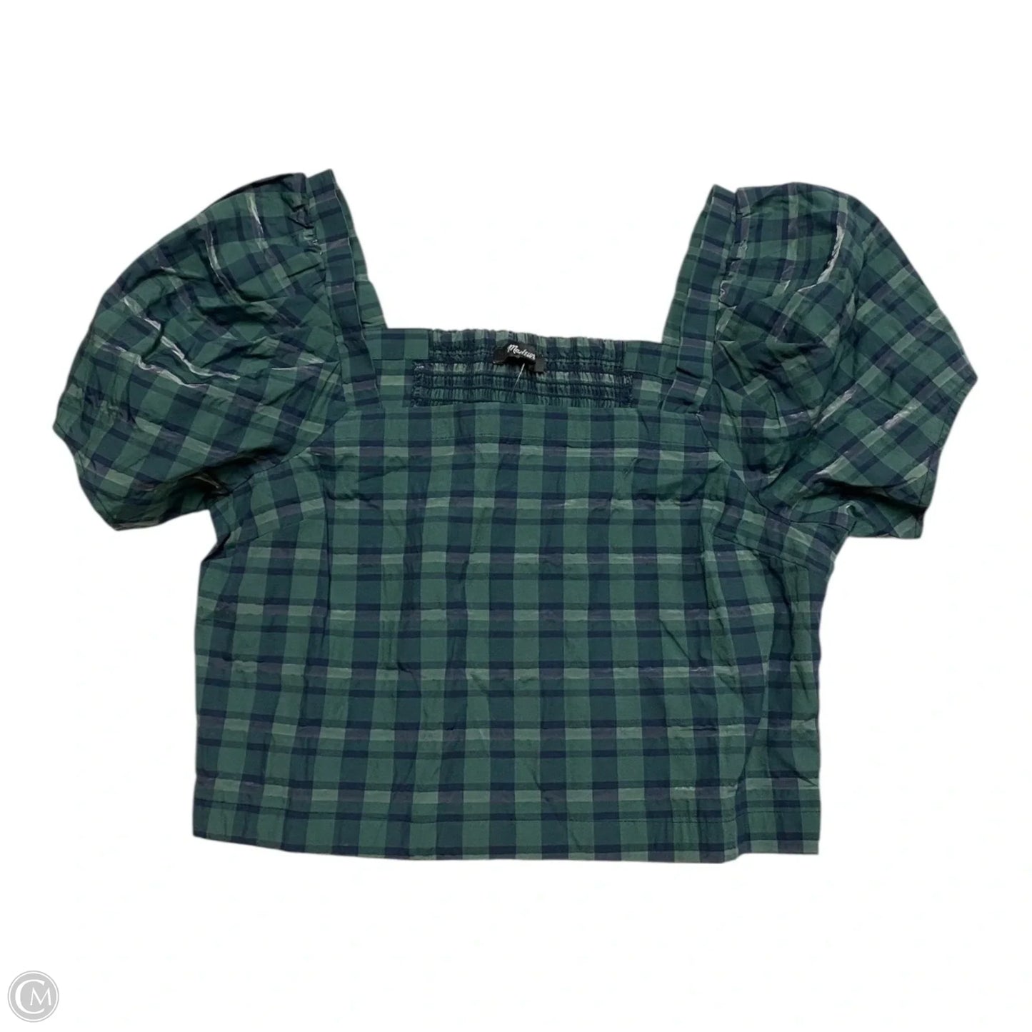 Top Short Sleeve By Madewell In Blue & Green, Size: S
