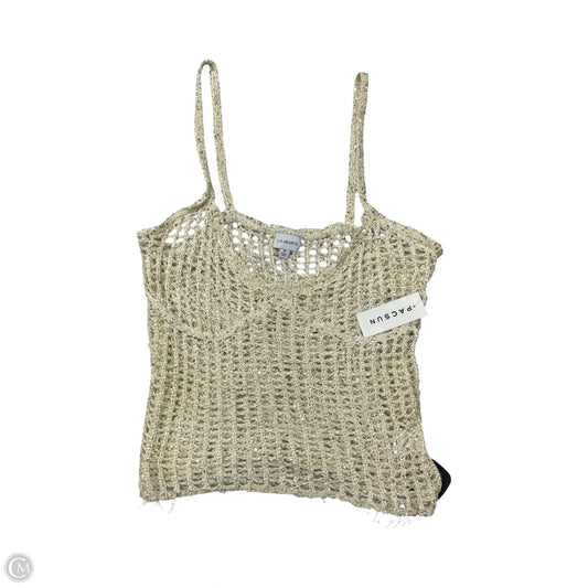 Top Sleeveless By La Hearts In Cream, Size: M
