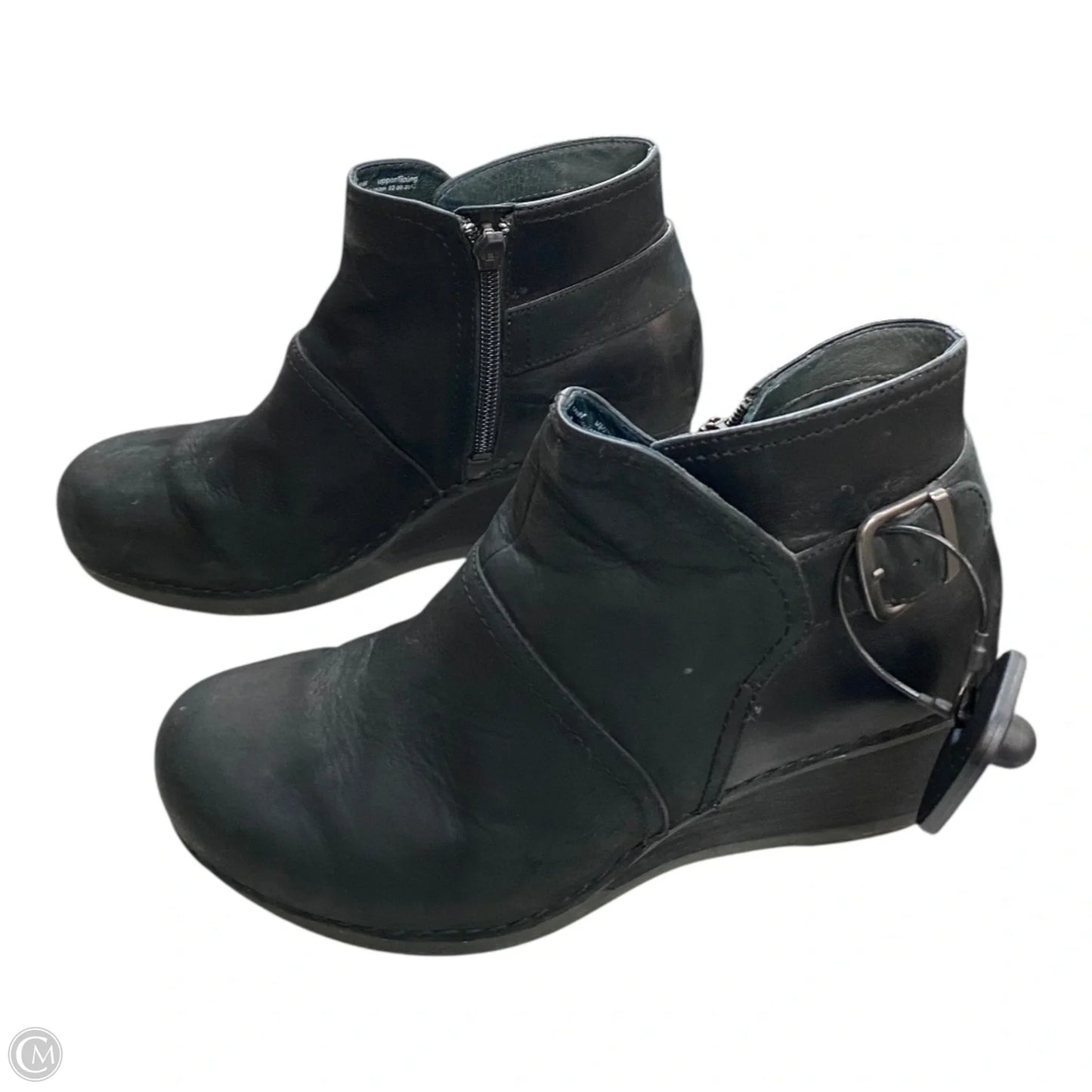 Boots Ankle Heels By Dansko In Black, Size: 7.5