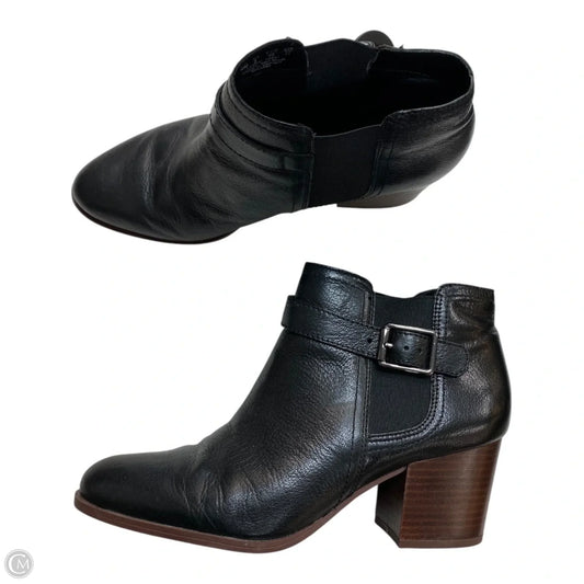 Boots Ankle Heels By Franco Sarto In Black, Size: 10