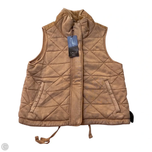 Vest Puffer & Quilted By Calia In Brown, Size: Xs