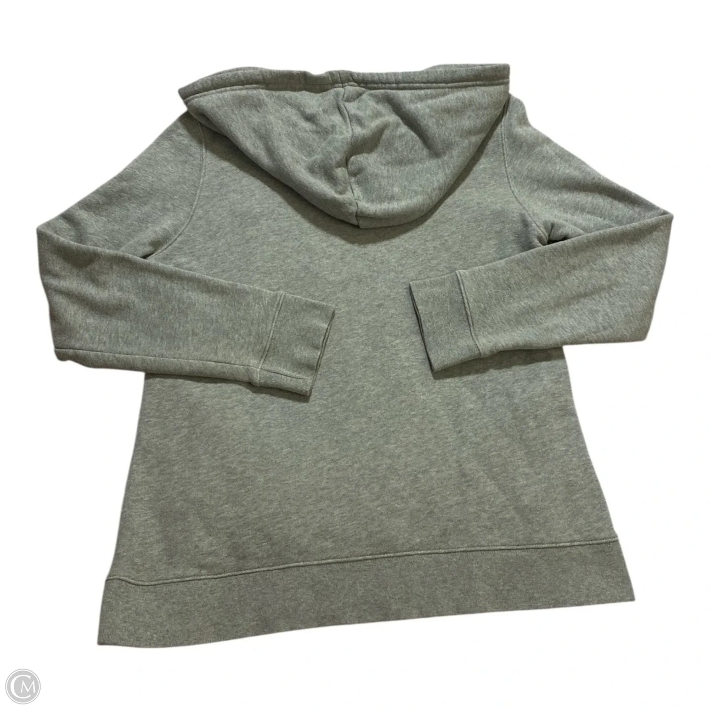 Athletic Sweatshirt Hoodie By Adidas In Grey, Size: M