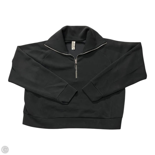 Athletic Top Long Sleeve Collar By Spanx In Black, Size: 1x