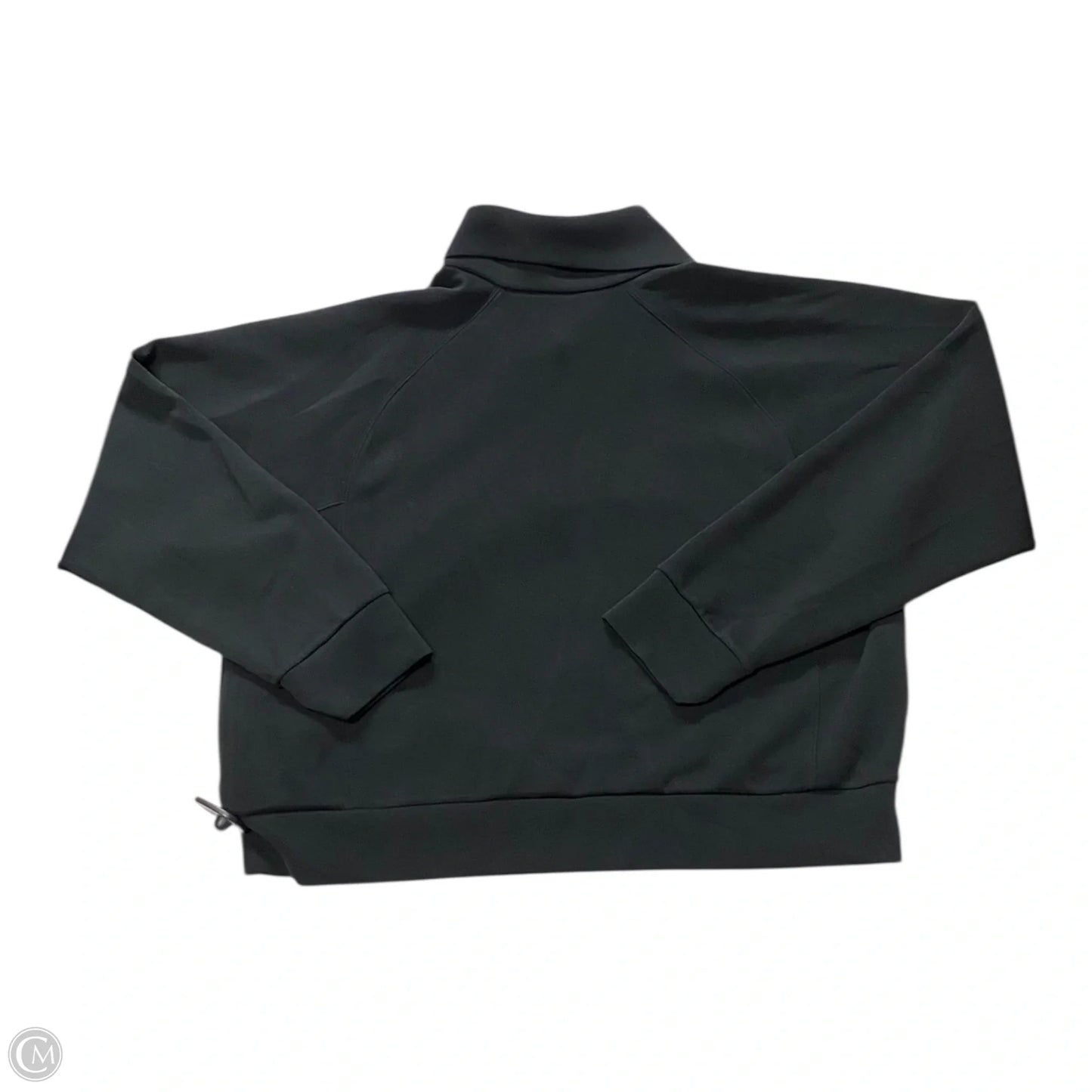Athletic Top Long Sleeve Collar By Spanx In Black, Size: 1x