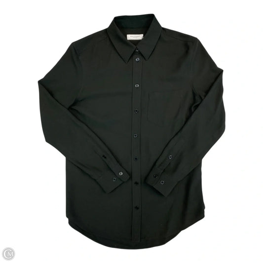 Top Long Sleeve By Equipment In Black, Size: Xs