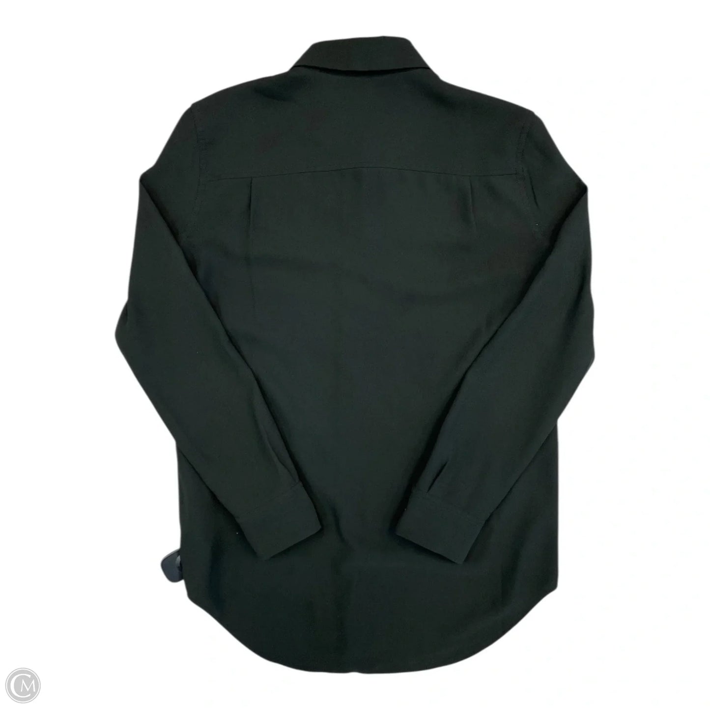 Top Long Sleeve By Equipment In Black, Size: Xs