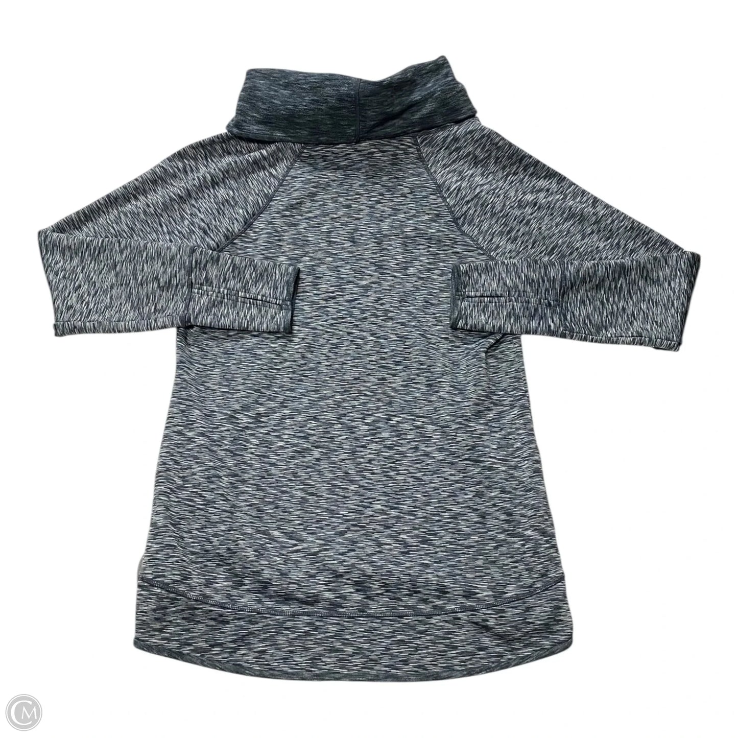 Athletic Top Long Sleeve Collar By Athleta In Grey, Size: M