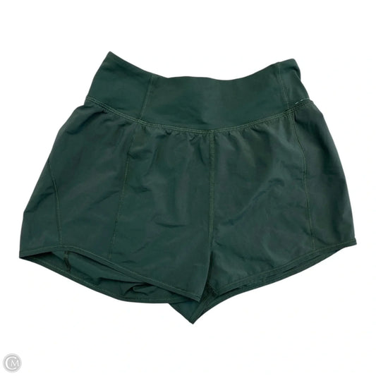 Athletic Shorts By Lululemon In Green, Size: 4
