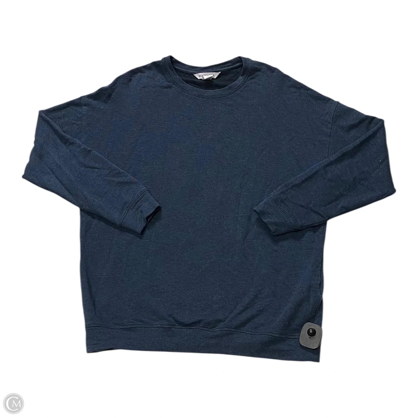 Athletic Top Long Sleeve Crewneck By Athleta In Navy, Size: M