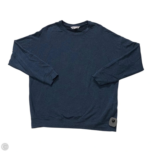 Athletic Top Long Sleeve Crewneck By Athleta In Navy, Size: M
