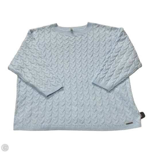 Sweater By Peace Love World In Blue, Size: 3x