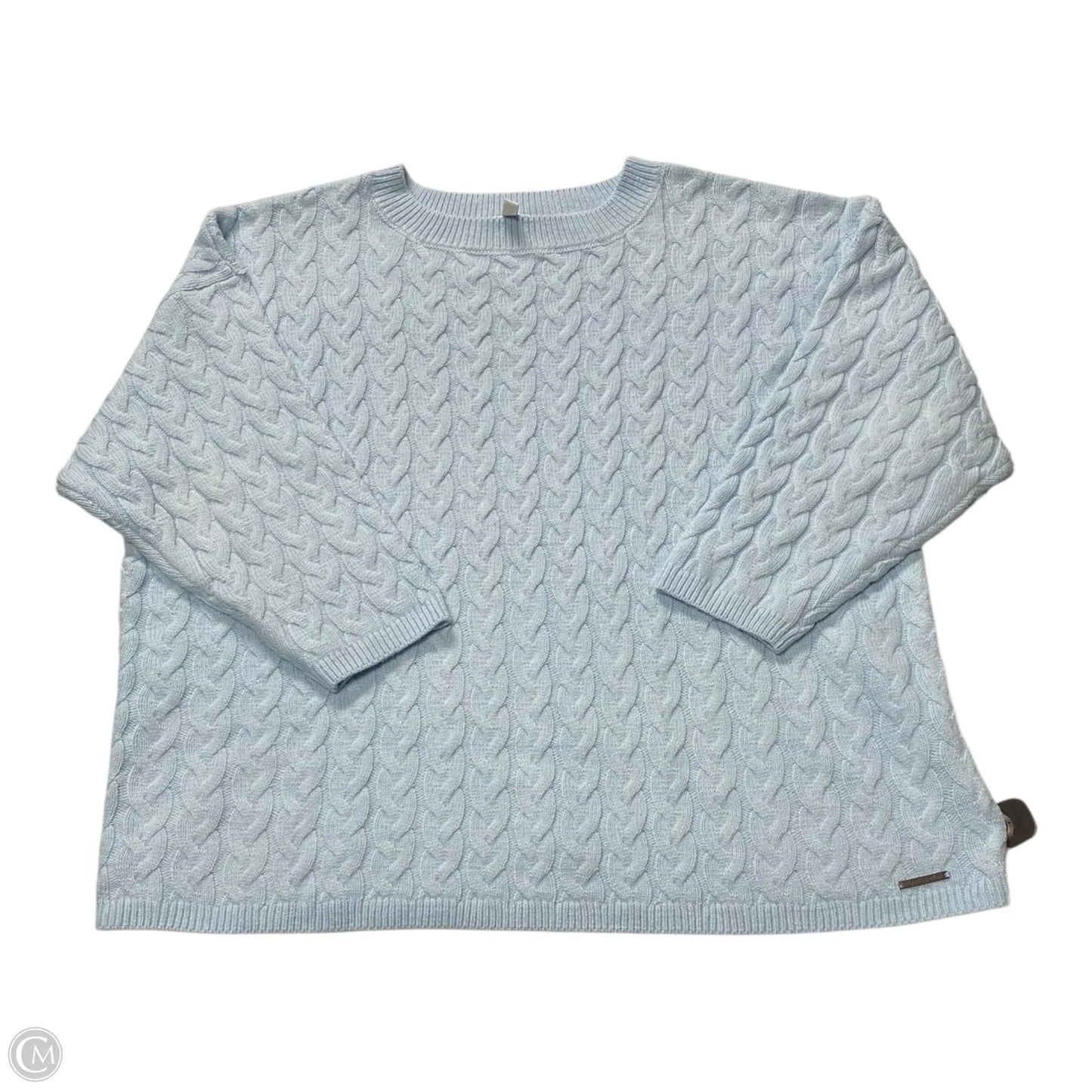 Sweater By Peace Love World In Blue, Size: 3x