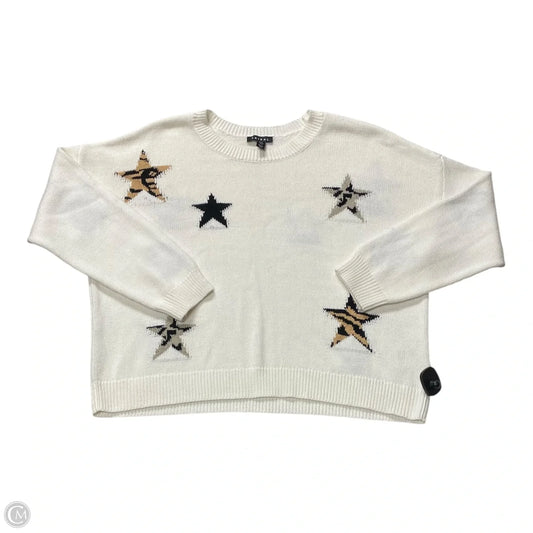 Sweater By Tribal In White, Size: Xl