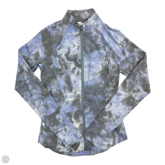Athletic Jacket By Athleta In Black & Grey, Size: S