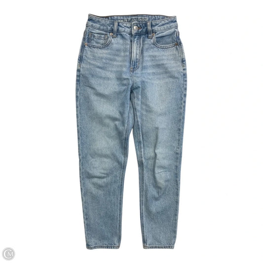 Jeans Straight By American Eagle In Blue Denim, Size: 0
