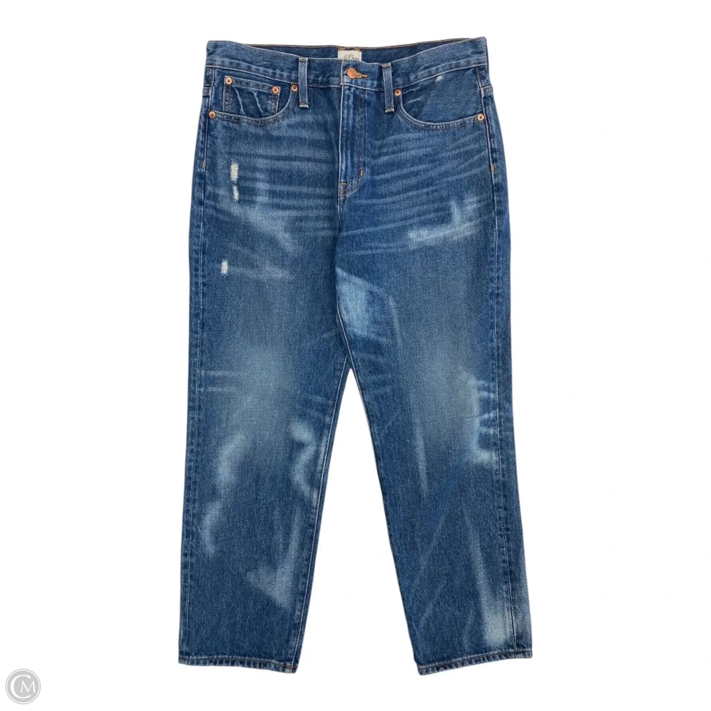 Jeans Straight By J. Crew In Blue Denim, Size: 10