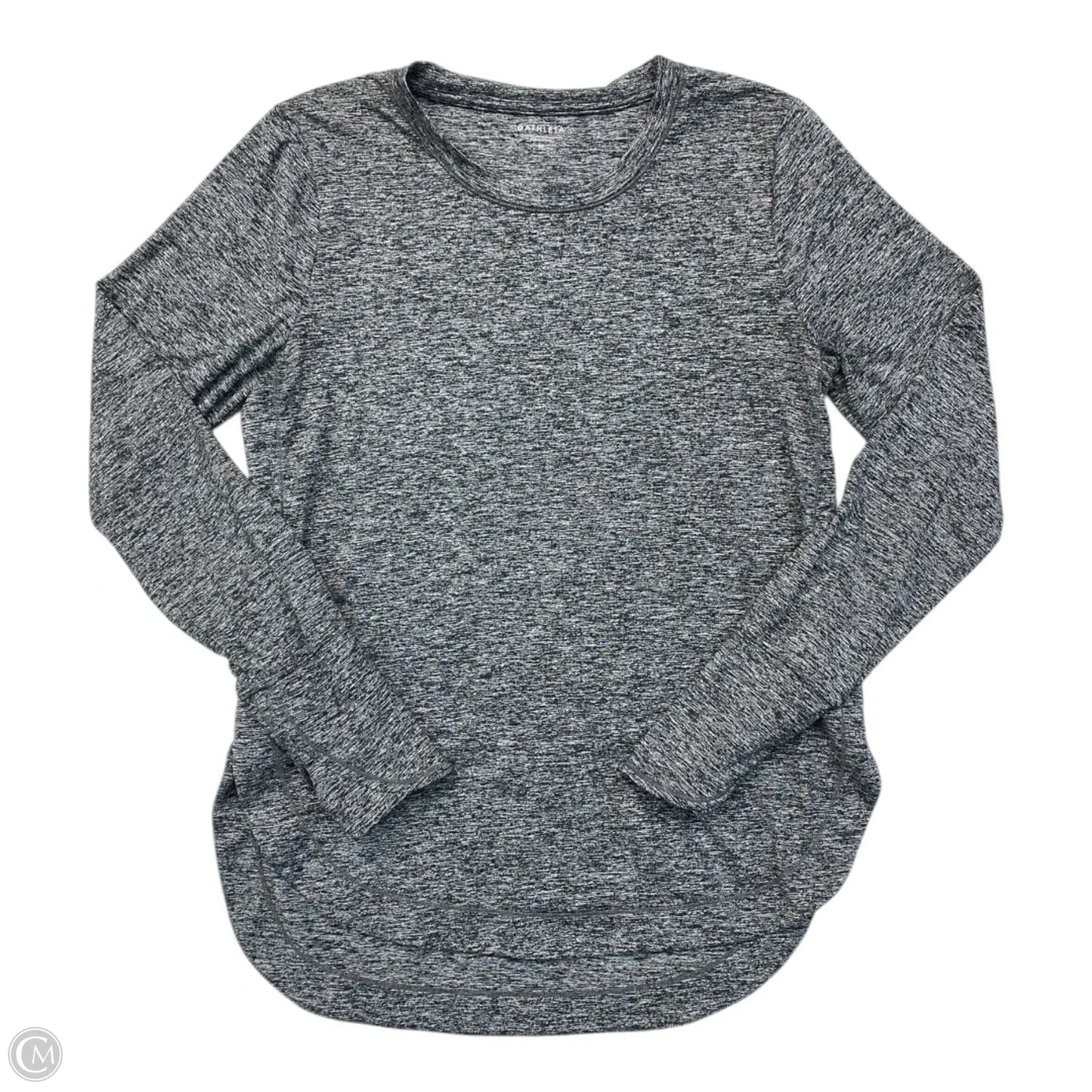 Athletic Top Long Sleeve Crewneck By Athleta In Grey, Size: M