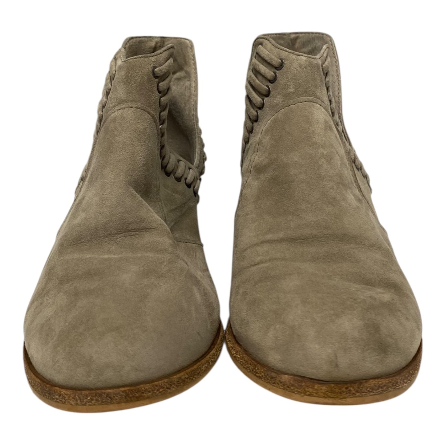 Boots Ankle Flats By Vince Camuto In Tan, Size:6