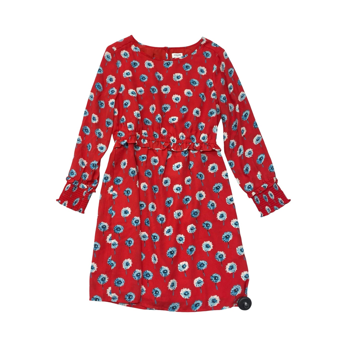 Dress Casual Midi By J. Crew In Blue & Red, Size:4