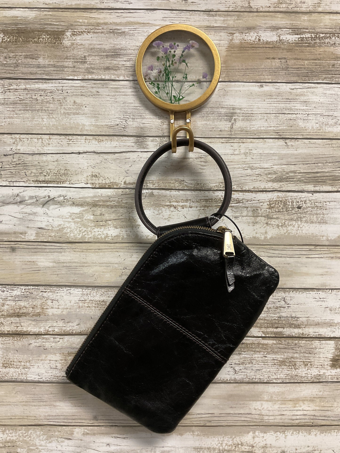 Wristlet Leather By Hobo Intl In Black, Size:Large