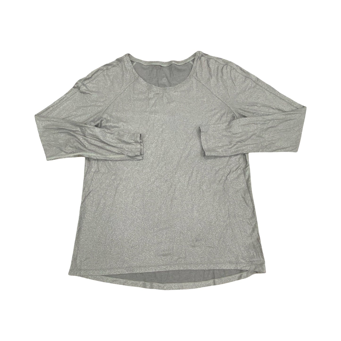 Athletic Top Ls Crewneck By Lululemon In Grey, Size:M