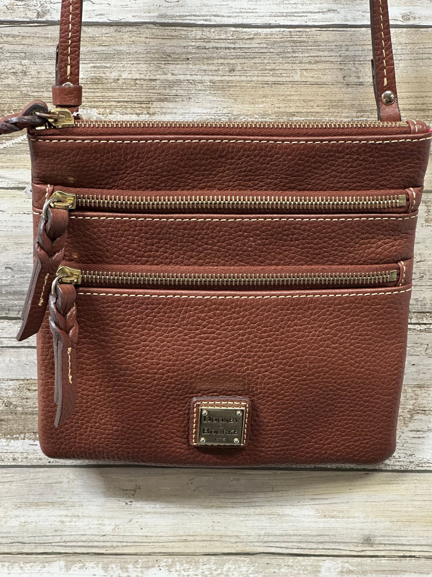 Crossbody Designer By Dooney And Bourke In Brown, Size:Small