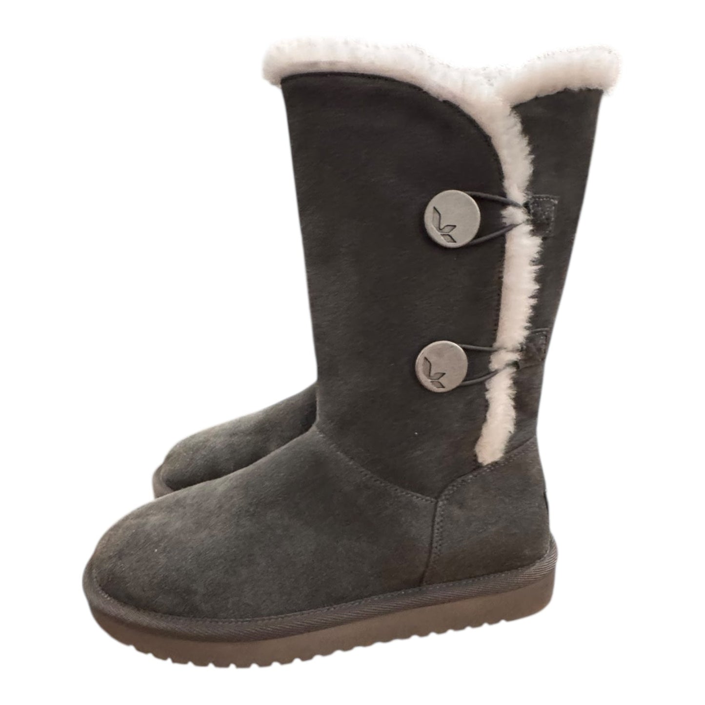 Boots Mid-Calf Flats By Koolaburra By Ugg In Grey, Size:6