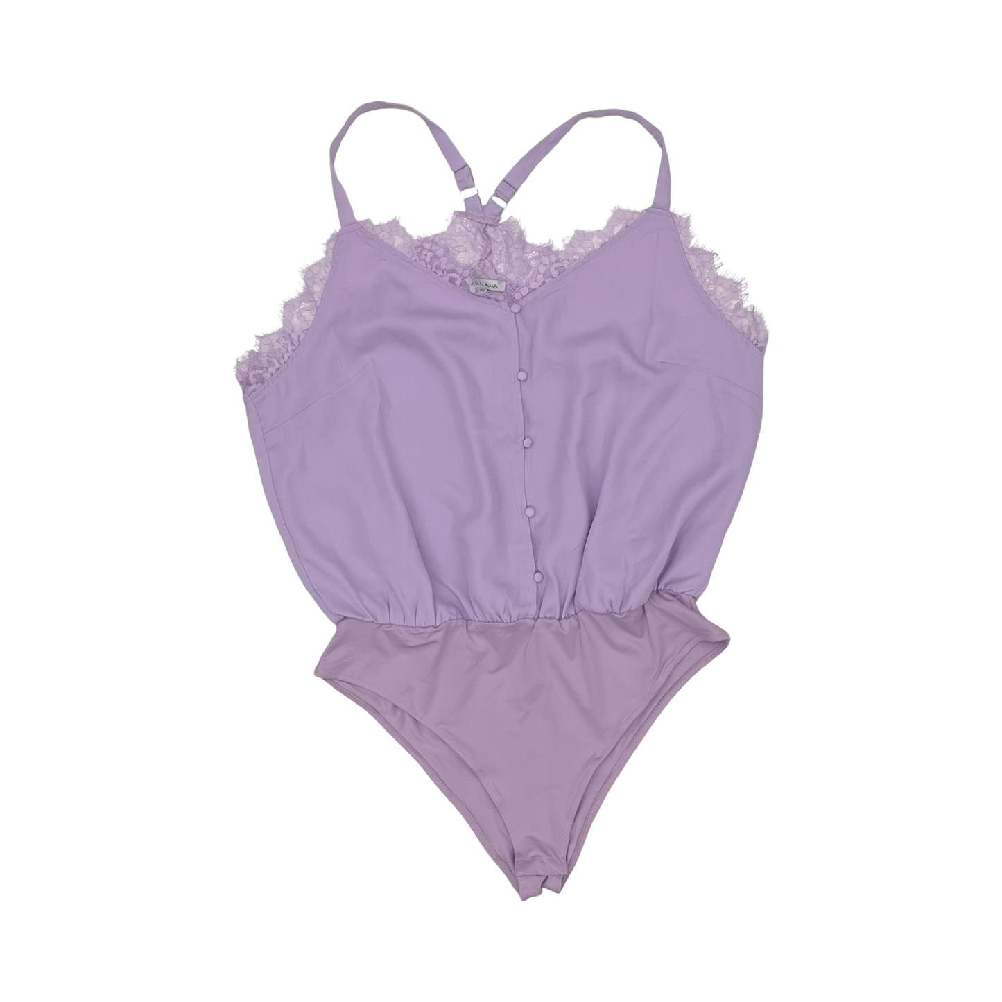 Bodysuit By White Birch In Purple, Size:1X