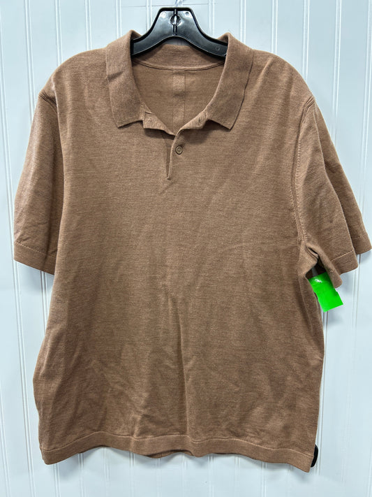Athletic Top Ss By Lululemon In Brown, Size:Xl