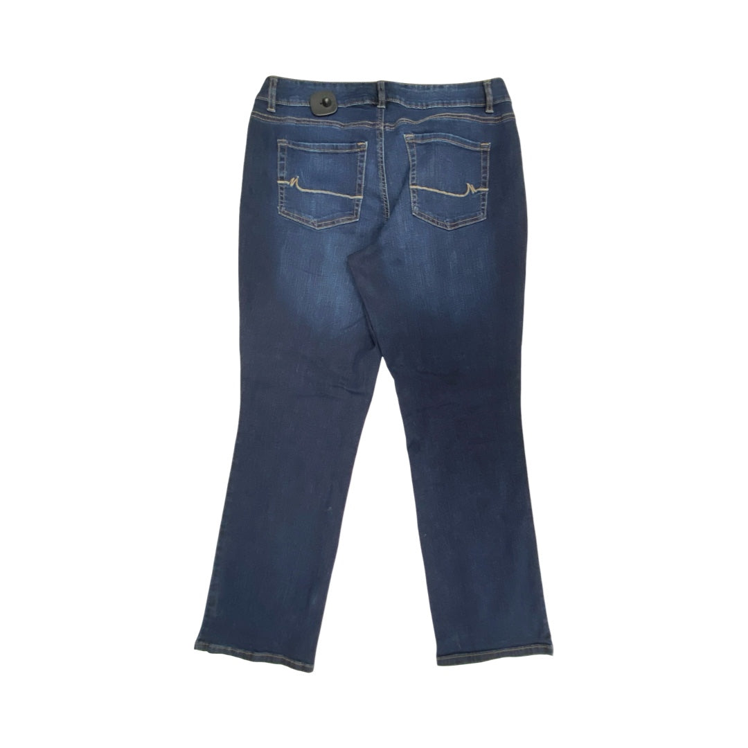 Jeans Boot Cut By Maurices In Blue Denim, Size:14