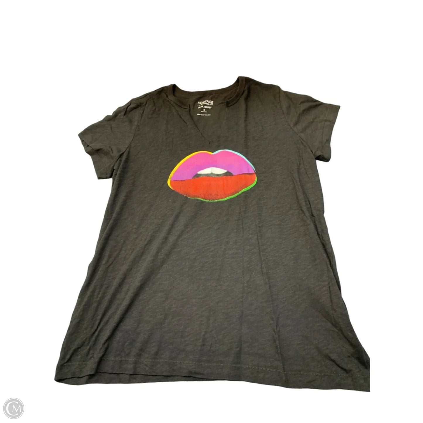 Top Short Sleeve By Torrid In Black, Size: L
