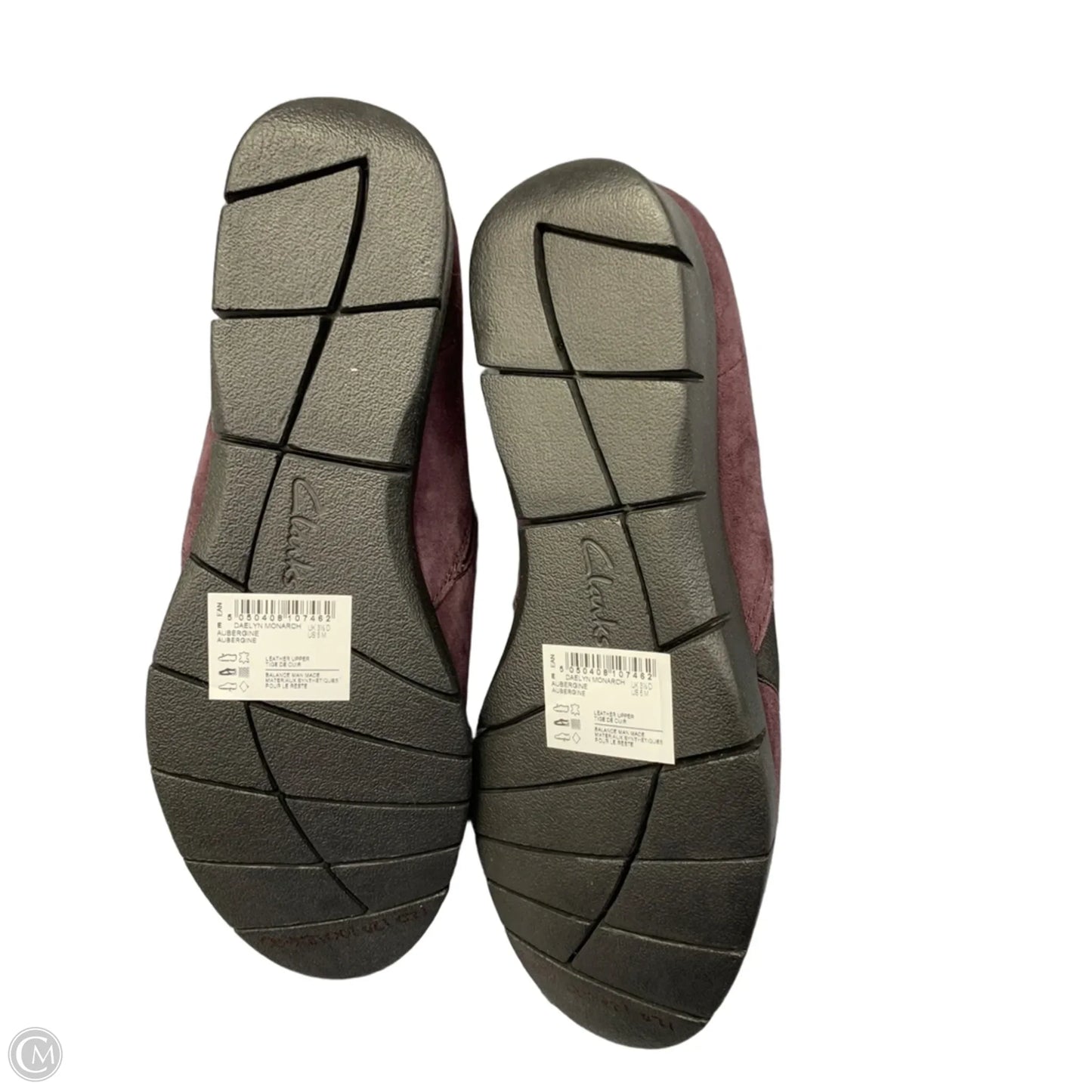 Shoes Flats By Clarks In Purple, Size: 6