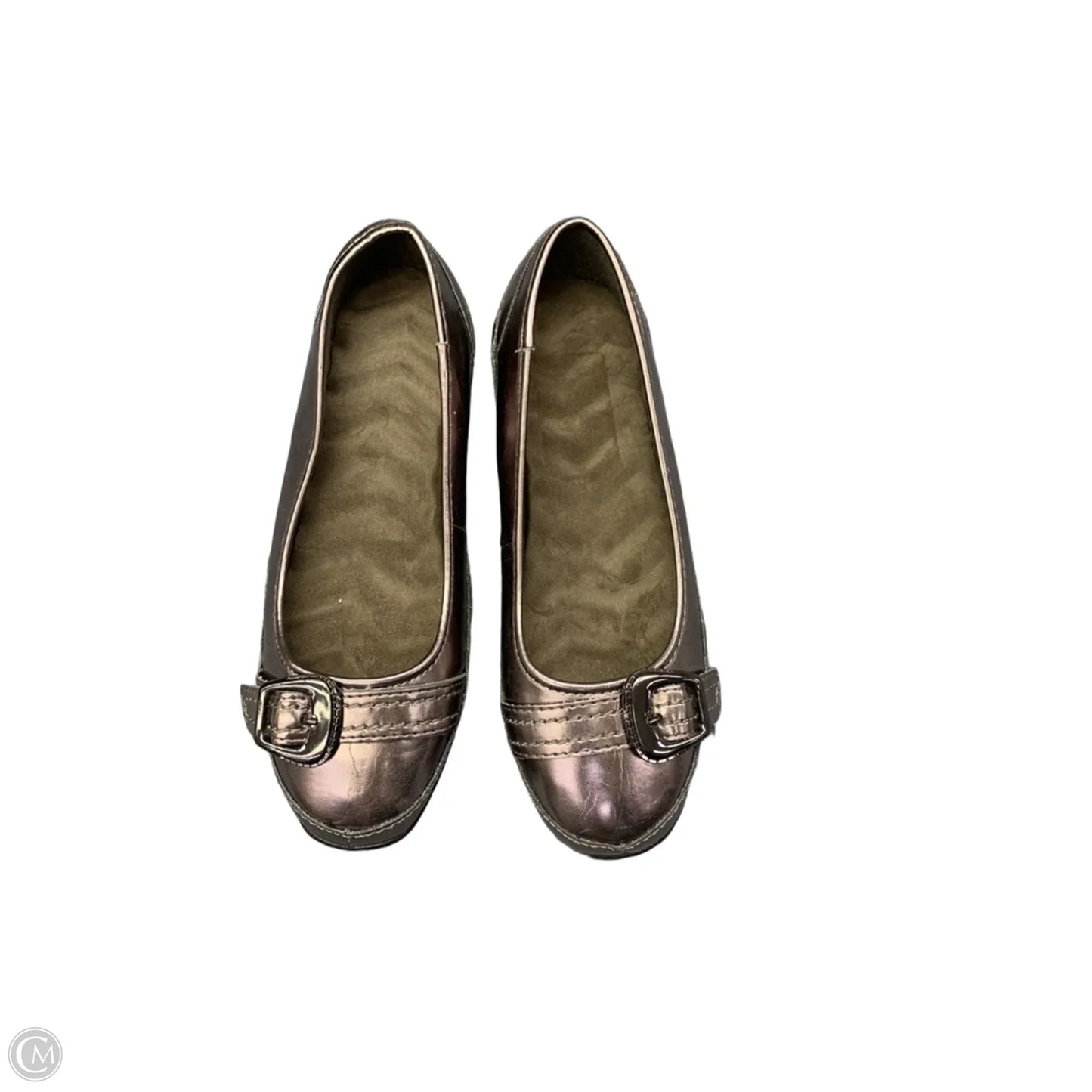 Shoes Flats By Clothes Mentor In Silver, Size: 6