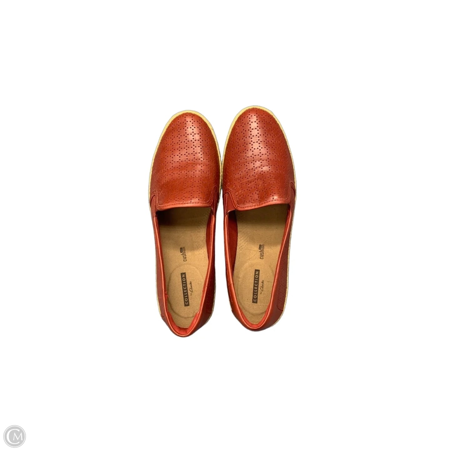 Shoes Flats By Clarks In Red, Size: 11