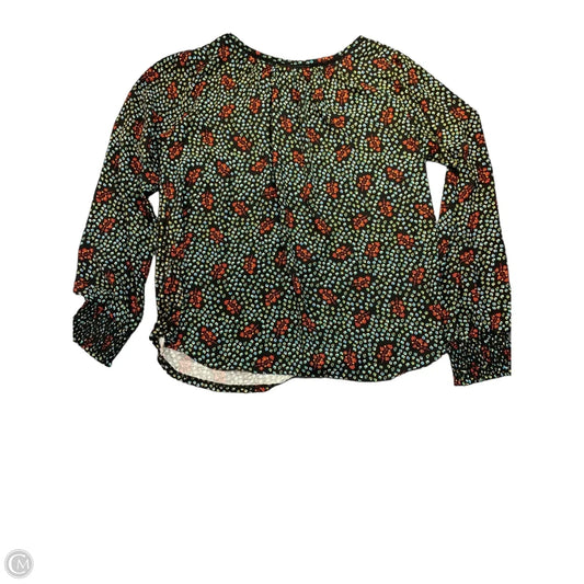 Top Long Sleeve By Loft In Black, Size: M